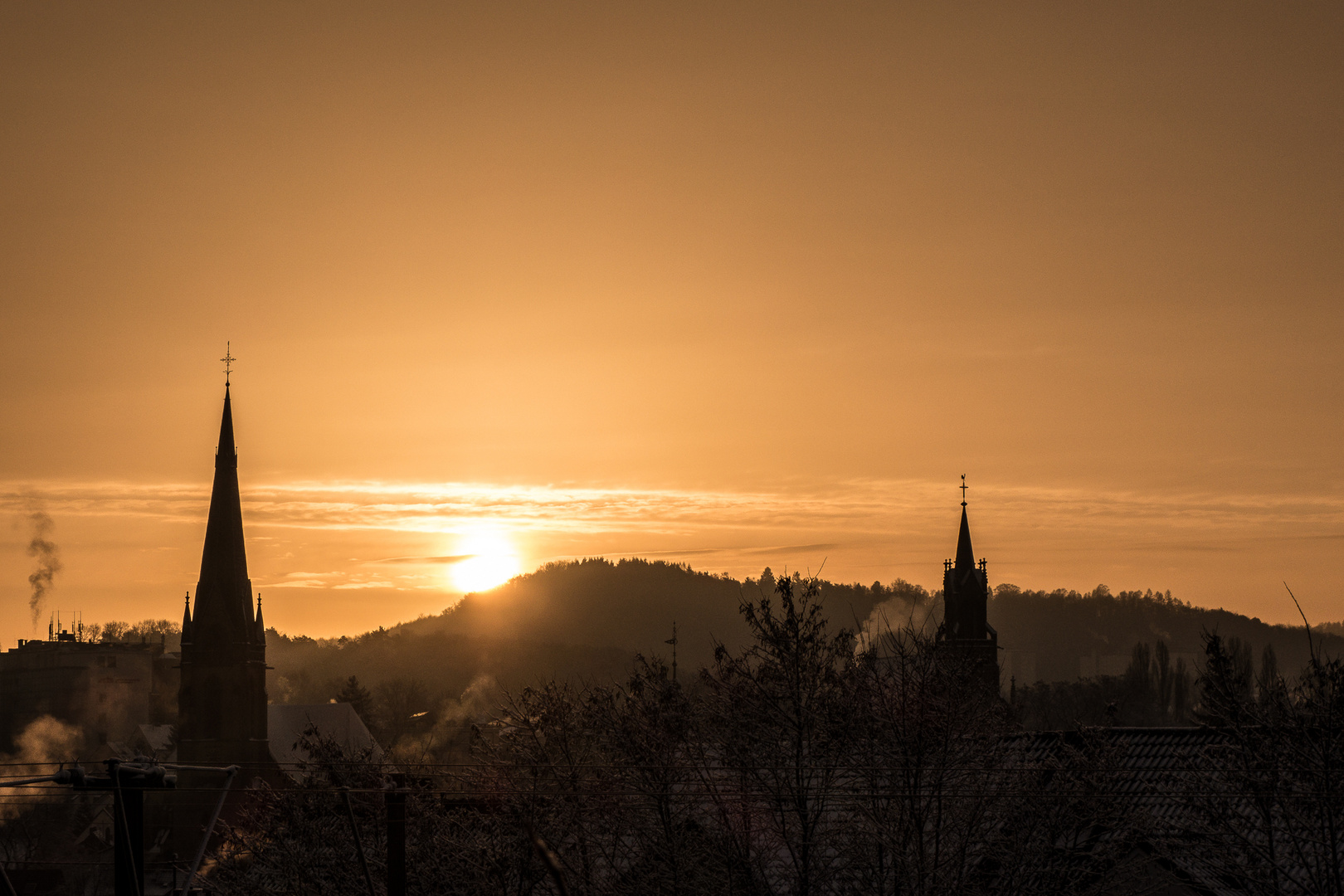 Sonneaufgang über Saarbrücken I