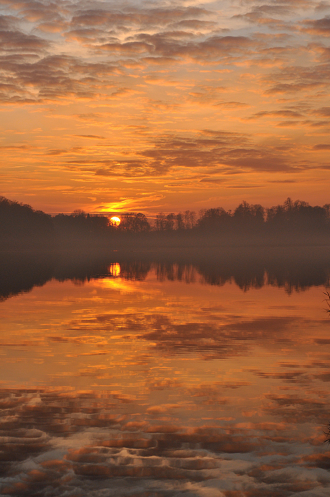 Sonnen – Orange - Wolken - Spiegel