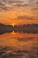 Sonnen – Orange - Wolken - Spiegel