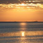 Sonnen-Tag im Wattenmeer beginnt