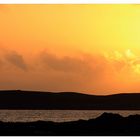 Sonnen Untergang am Strand von Quilty