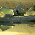 Sonnen untergang by Jokulsarlon im Island