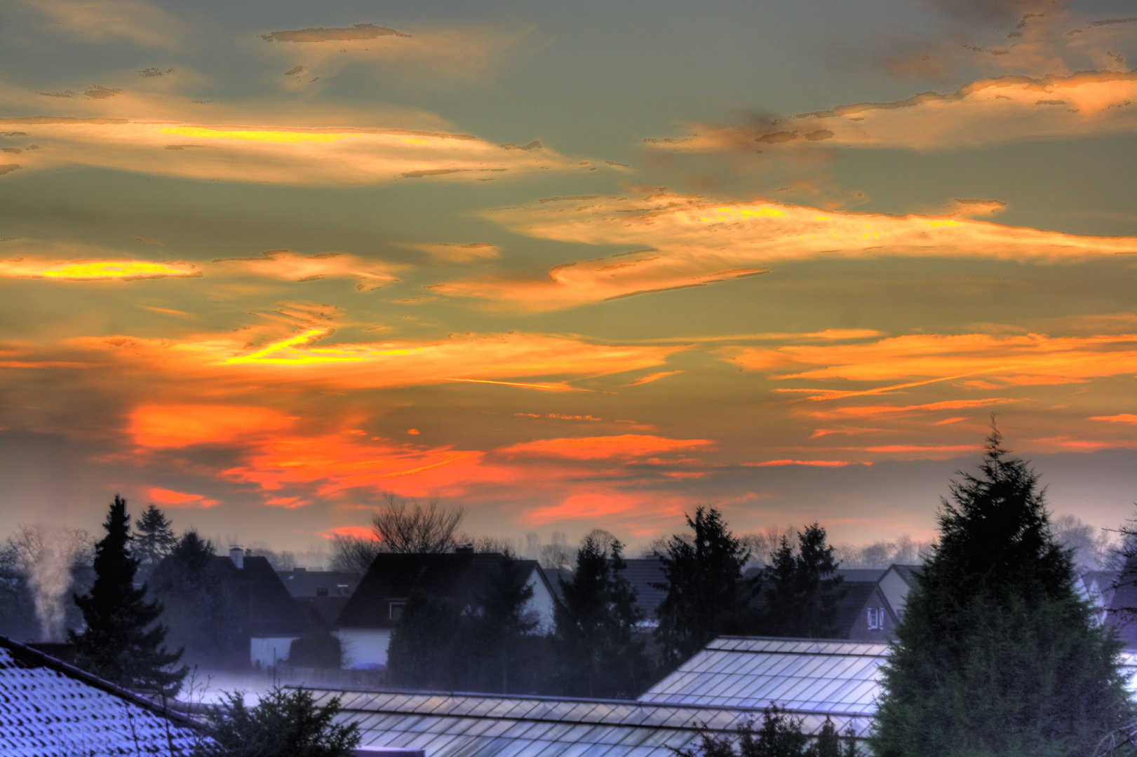 Sonnen Untergang Hdr