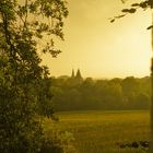 Sonnen untergang im Brochterbecker Land