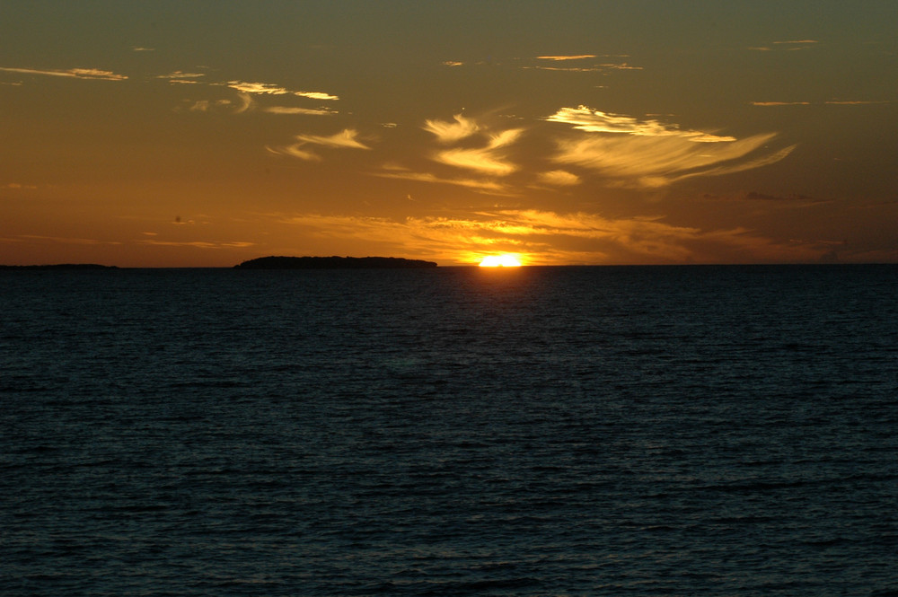 sonnen untergang in Jurien bay