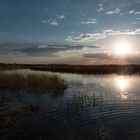 Sonnen Untergang in Kasachstan
