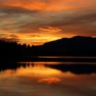 Sonnenauf-/untergang Langsjøen, Norwegen