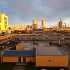 Sonnenaufang im Leuna-Werk