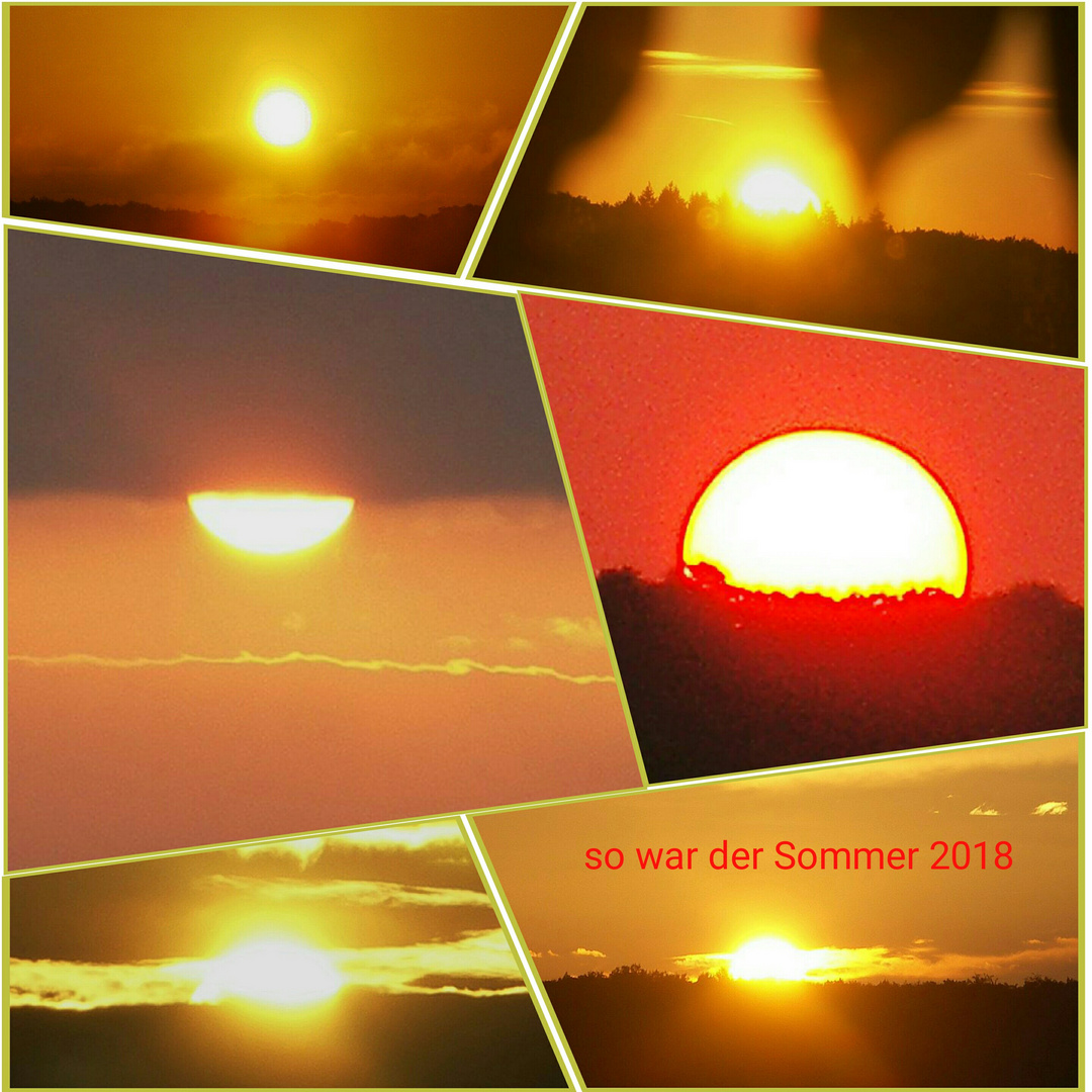 Sonnenaufgänge des Sommers 2018