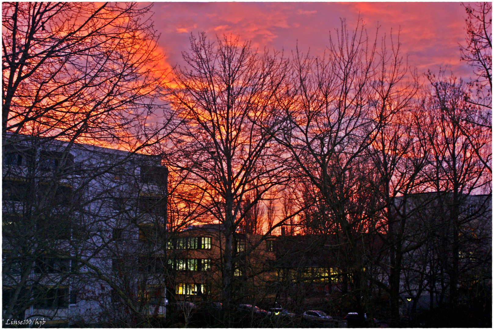 Sonnenaufgang 15.12 2020 - Berlin-Südost