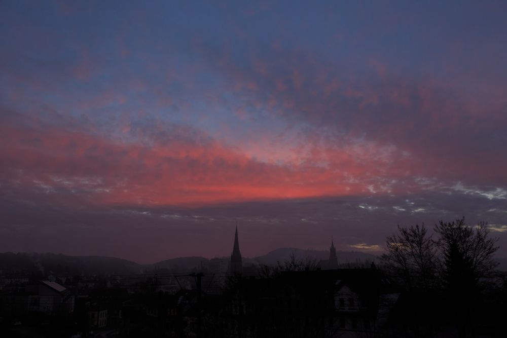 Sonnenaufgang 15.12.13