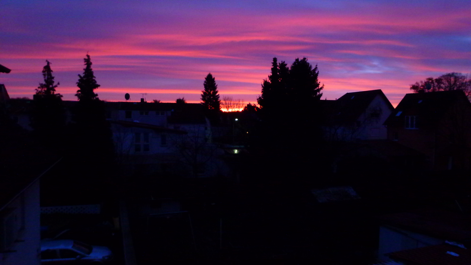 Sonnenaufgang 24.12.2013