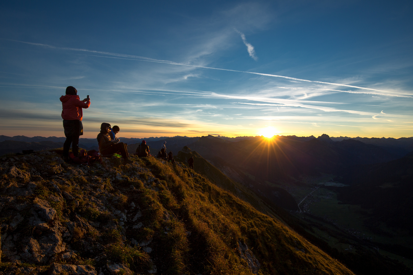 Sonnenaufgang 7.20 Uhr auf der Kanisfluh