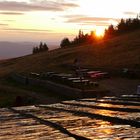 Sonnenaufgang am 10.09.2019 an der Hampelbaude im polnischen Teil des Riesengebirges