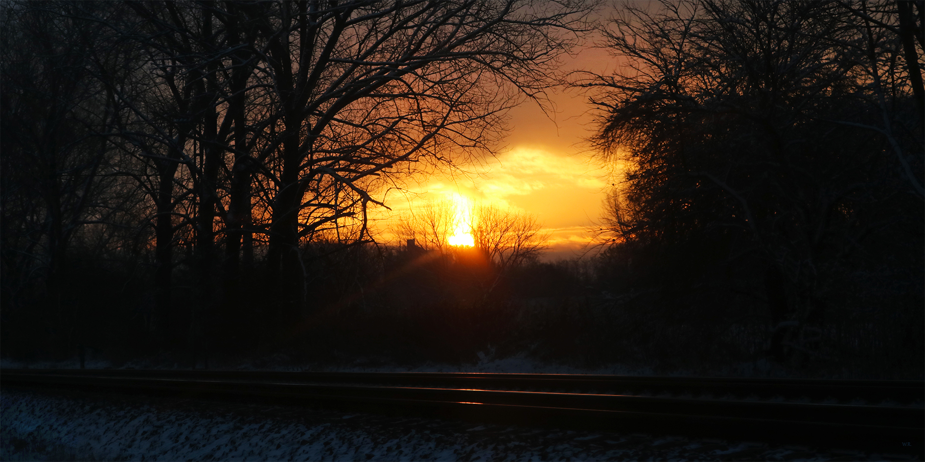 Sonnenaufgang am 12.12.2022 in Eichenau 