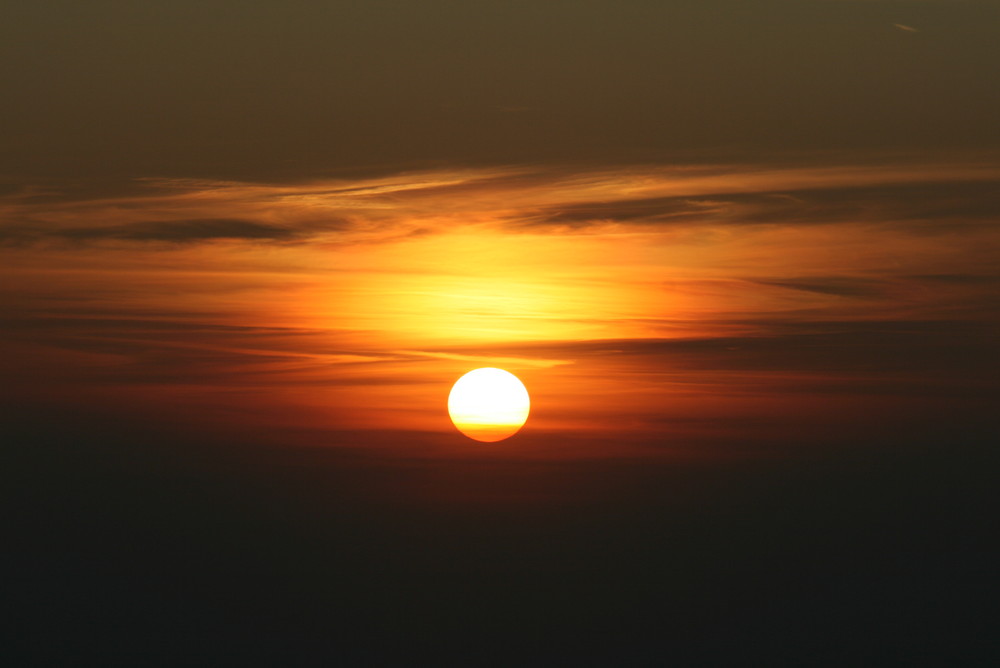 Sonnenaufgang am 19.9.2009 auf dem Brocken