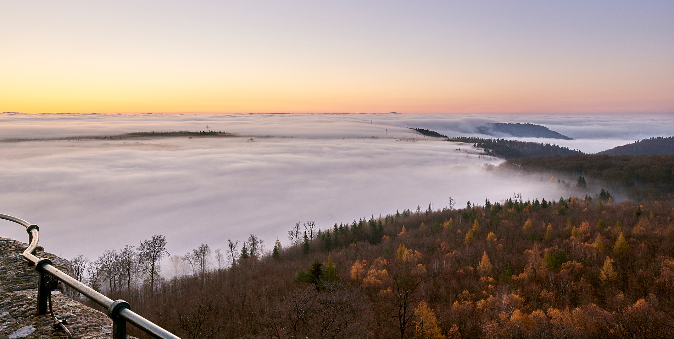 Sonnenaufgang am 24.11.2020 um 7 Uhr auf dem Luitpoldturm, noch habe ich einige Aufnahmen...