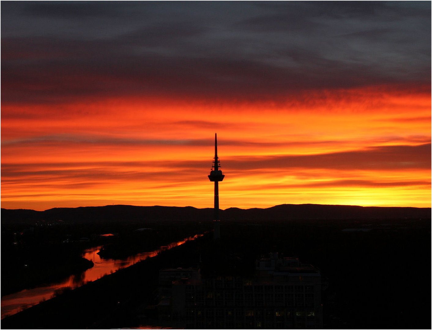 Sonnenaufgang am 24.12.2013