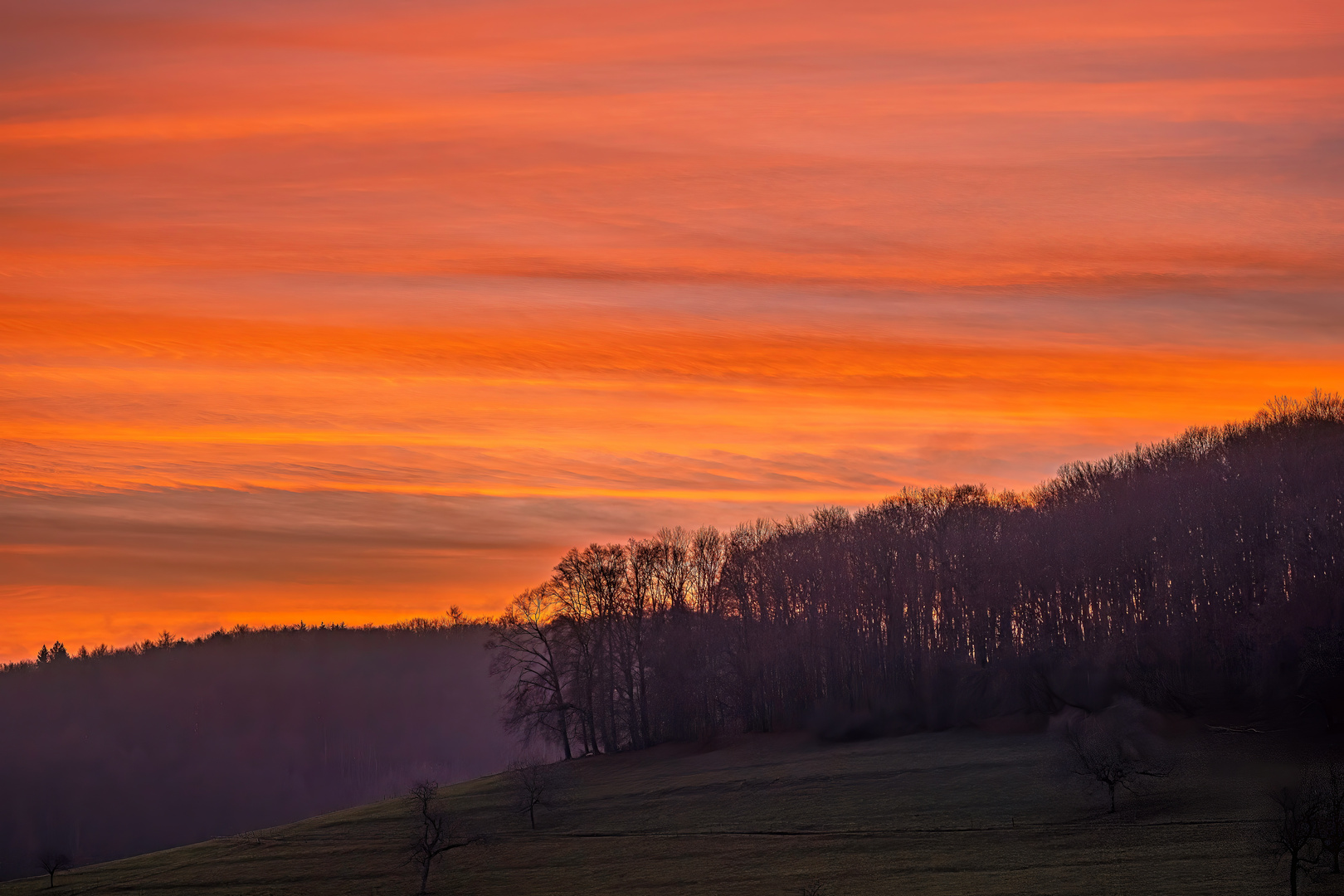 Sonnenaufgang am 25.12.2022