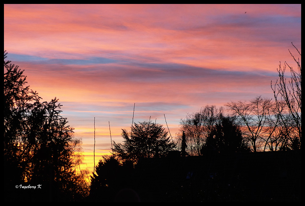 Sonnenaufgang am 5. 1. 2013 -