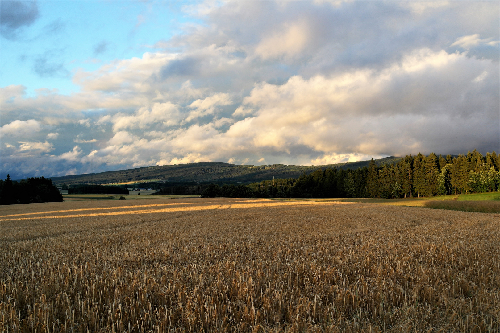 "Sonnenaufgang "am Abend nach Dauerregen