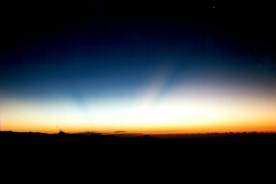 Sonnenaufgang am Adams Peak