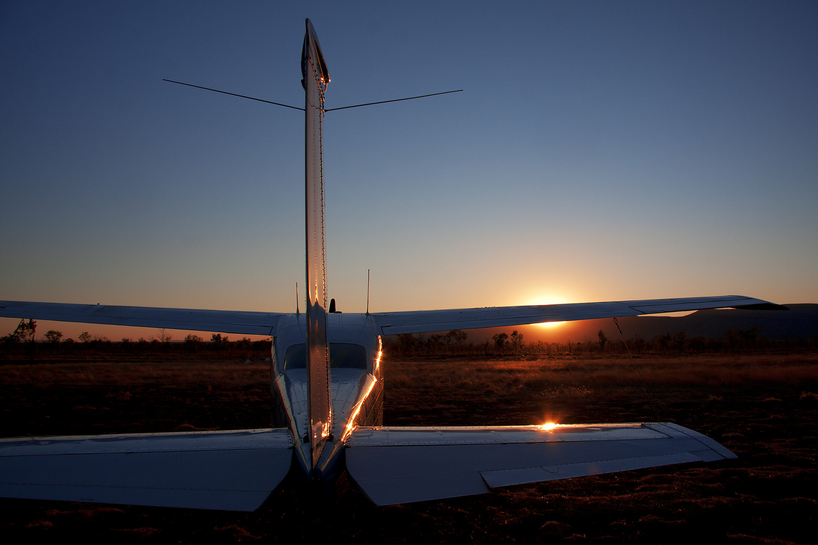 Sonnenaufgang am Aerport