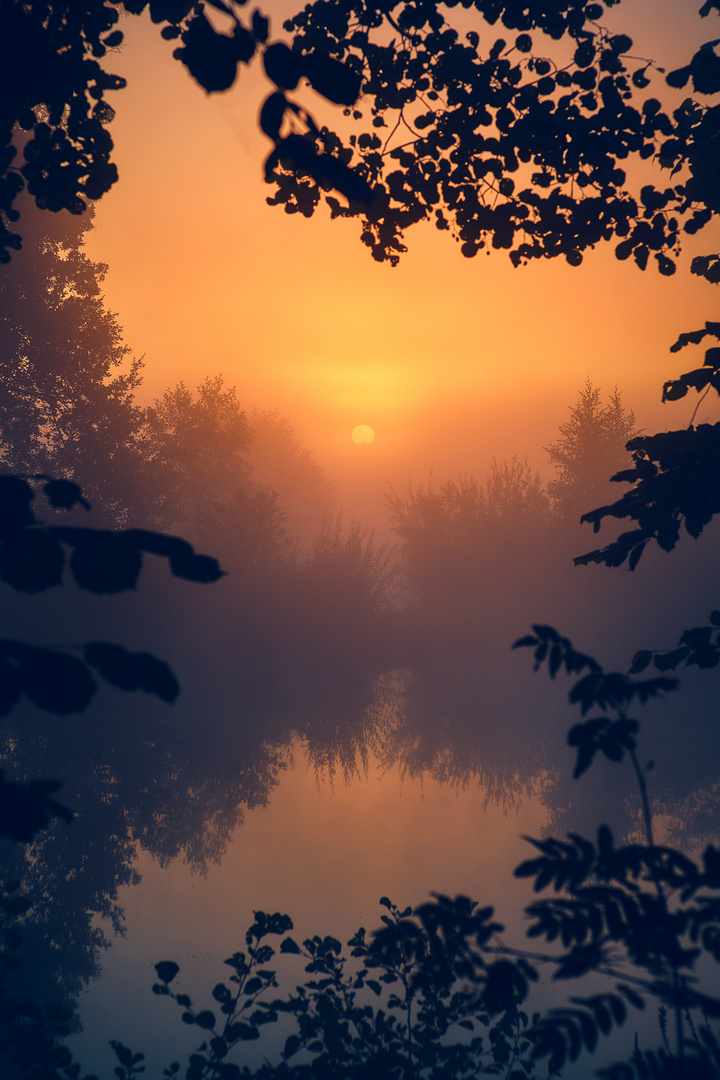 Sonnenaufgang am Angelsee