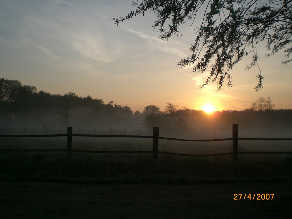 Sonnenaufgang am Angelteich