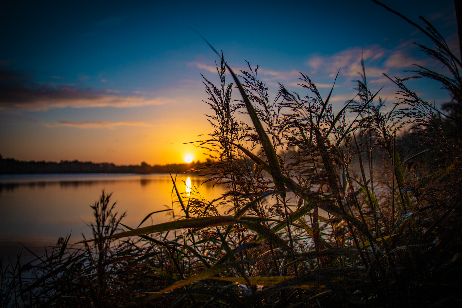 Sonnenaufgang am Anglersee