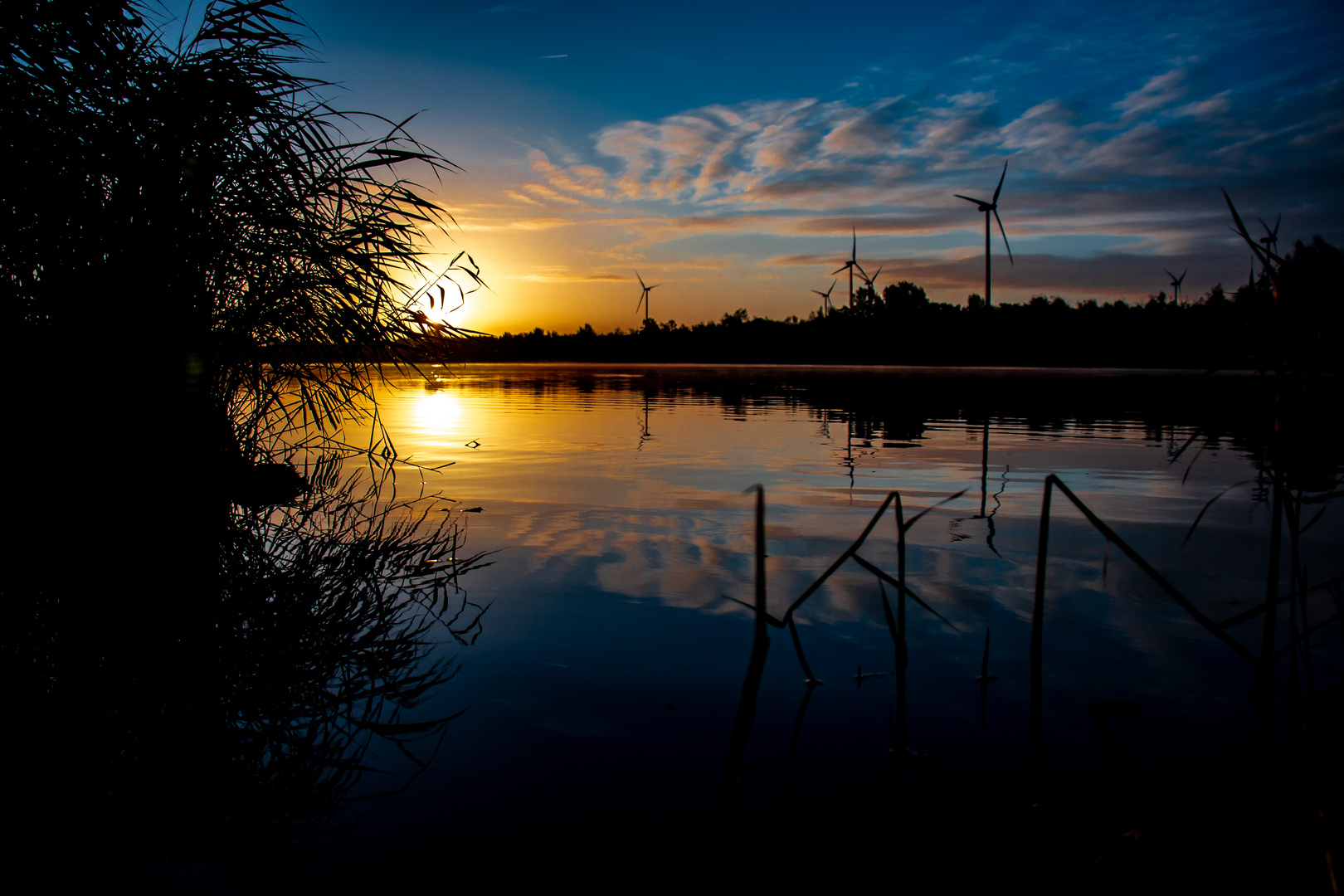 Sonnenaufgang am Anglersee