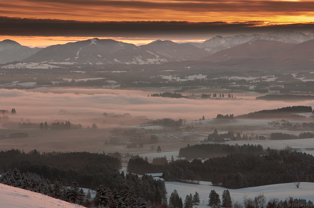 Sonnenaufgang am Auerberg