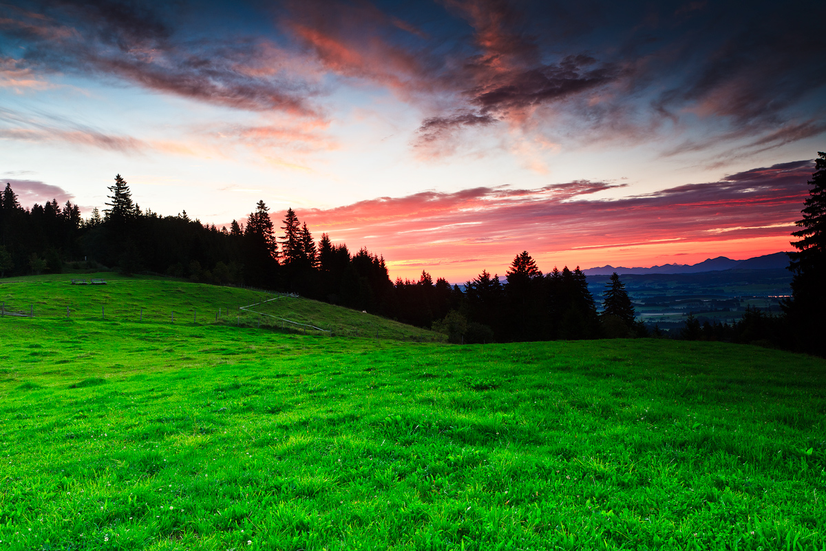 Sonnenaufgang am Auerberg