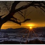 Sonnenaufgang am Auerberg