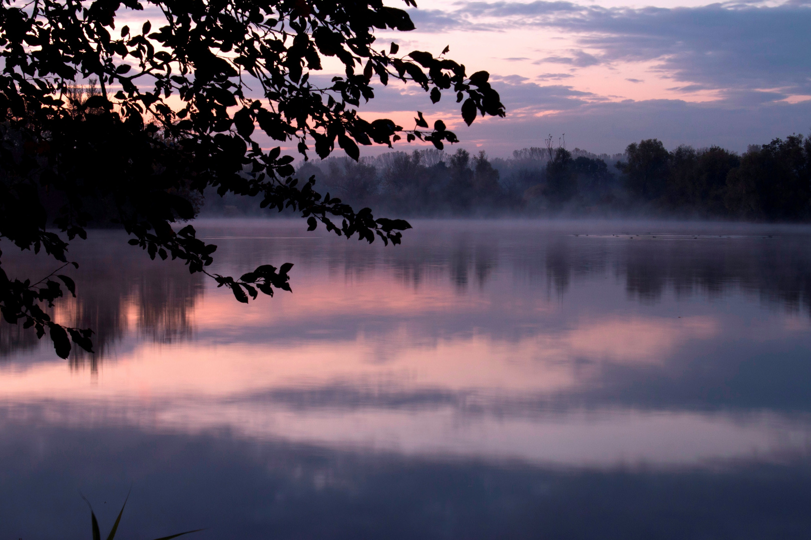 Sonnenaufgang am Baggersee