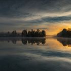 Sonnenaufgang am Baggerweiher.