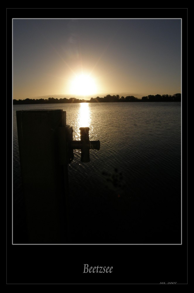 Sonnenaufgang am Beetzsee