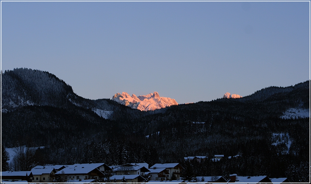 Sonnenaufgang am Berg (Abtenau)