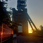 Sonnenaufgang am Bergwerk