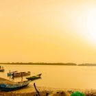 Sonnenaufgang am Bintang Bolong, The Gambia   Panorama