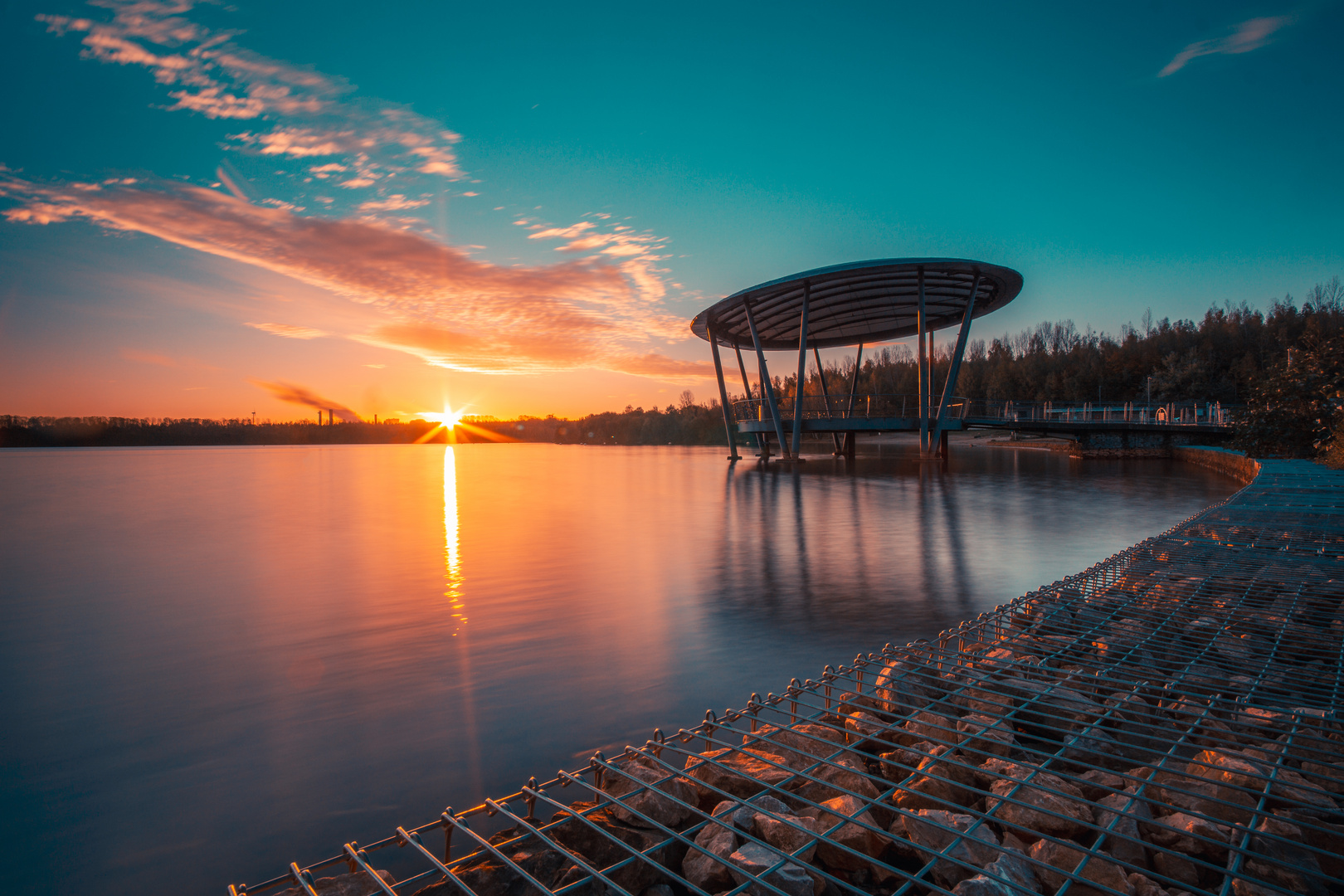 Sonnenaufgang am Blausteinsee