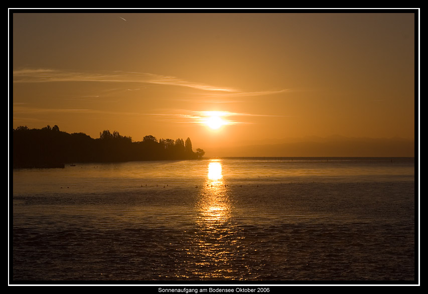 Sonnenaufgang am Bodensee