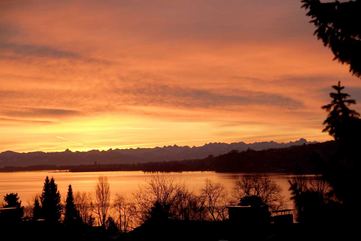 Sonnenaufgang am Bodensee