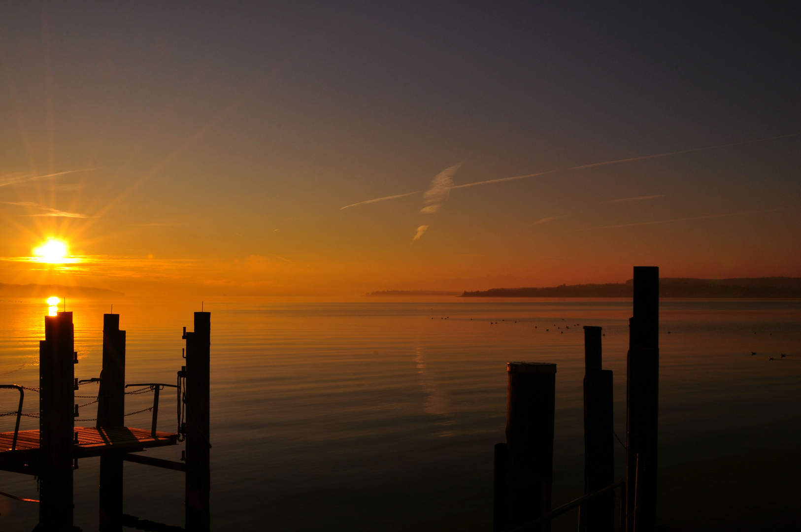 Sonnenaufgang am Bodensee