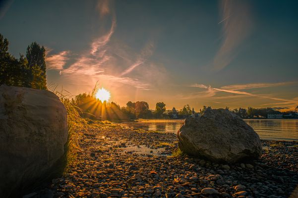Sonnenaufgang am Bodensee im Okt. 24