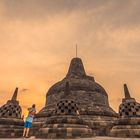 Sonnenaufgang am Borobudur II