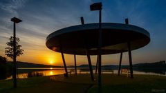 Sonnenaufgang am Bostalsee