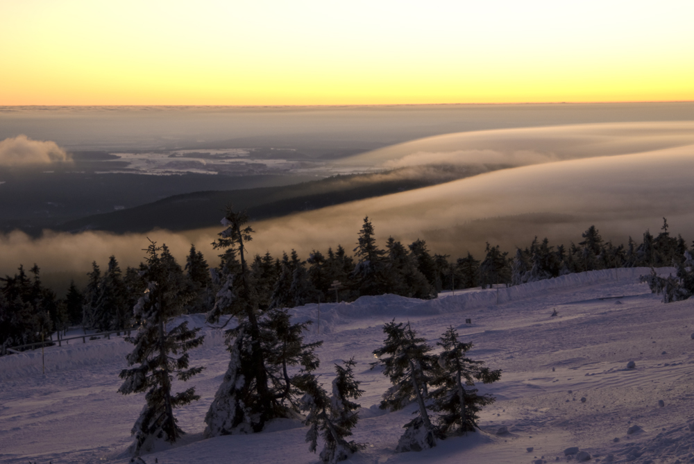 Sonnenaufgang am Brocken