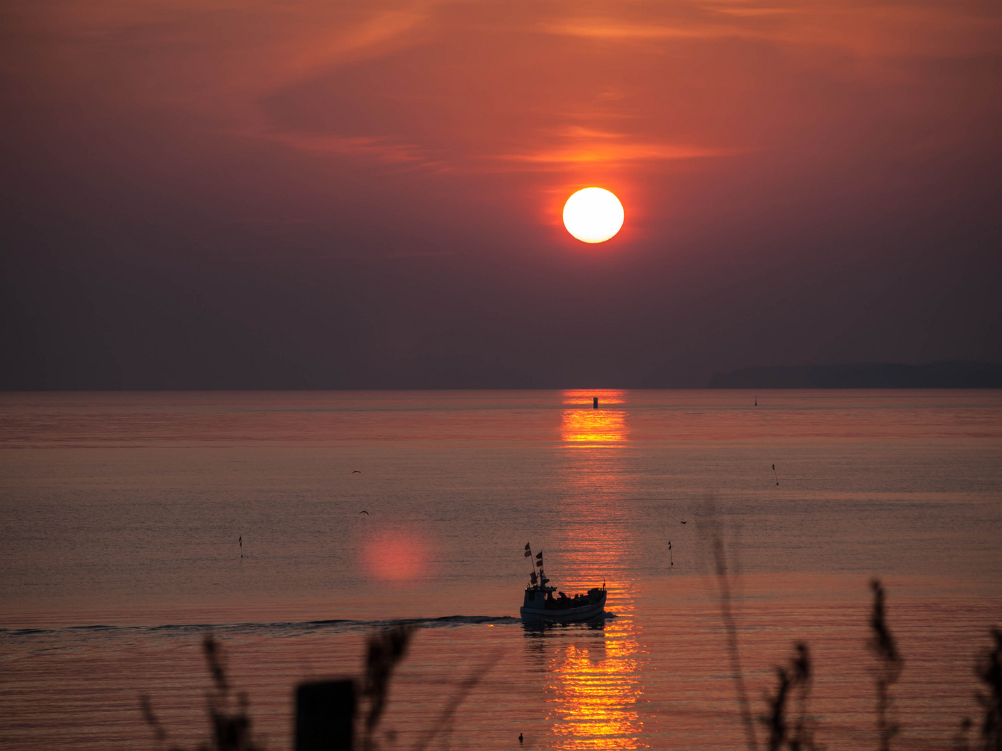 Sonnenaufgang am Brodtener Ufer VII - Ausblick vom Wanderweg oberhalb der Küste