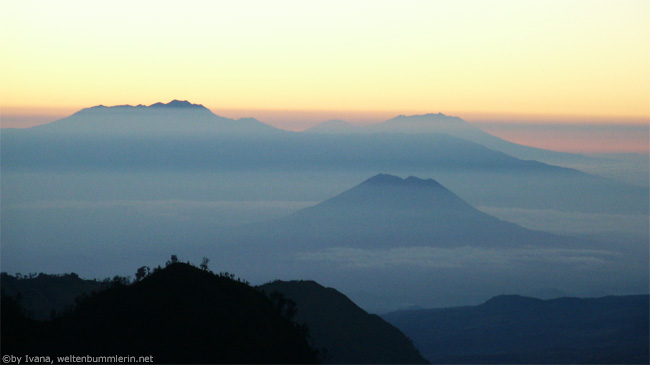 Sonnenaufgang am Bromo, Java, Indonesien